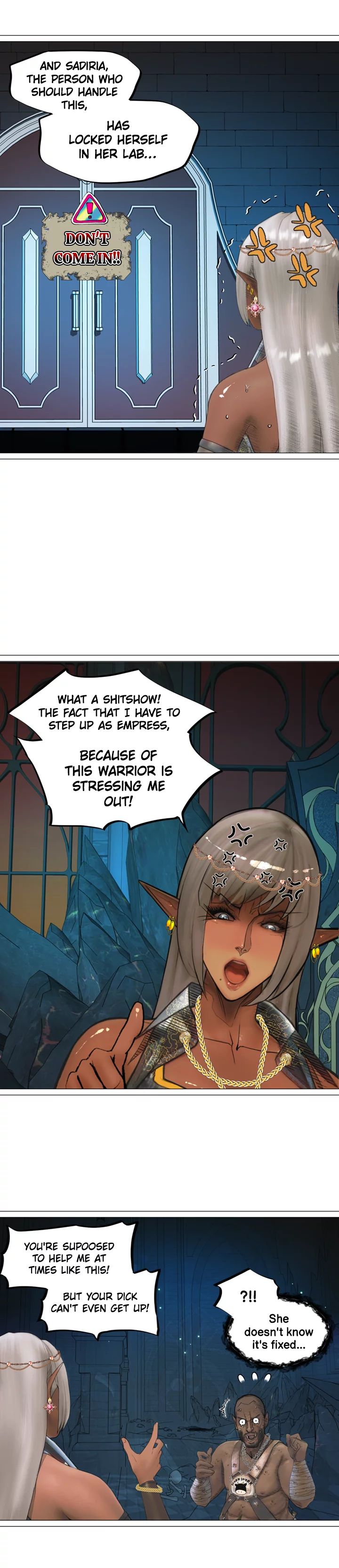 The image 1100320daa6098e0c45 in the comic The DARK ELF QUEEN And The SLAVE ORC - Chapter 10 - ManhwaXXL.com