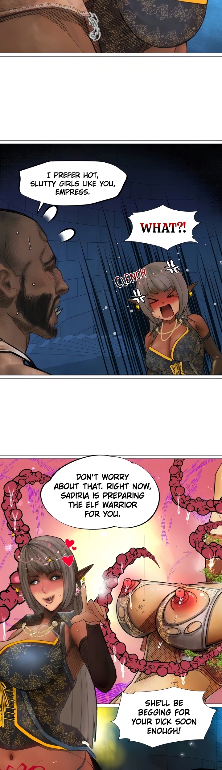 The image 17af53dc0c2418a27d in the comic The DARK ELF QUEEN And The SLAVE ORC - Chapter 25 - ManhwaXXL.com