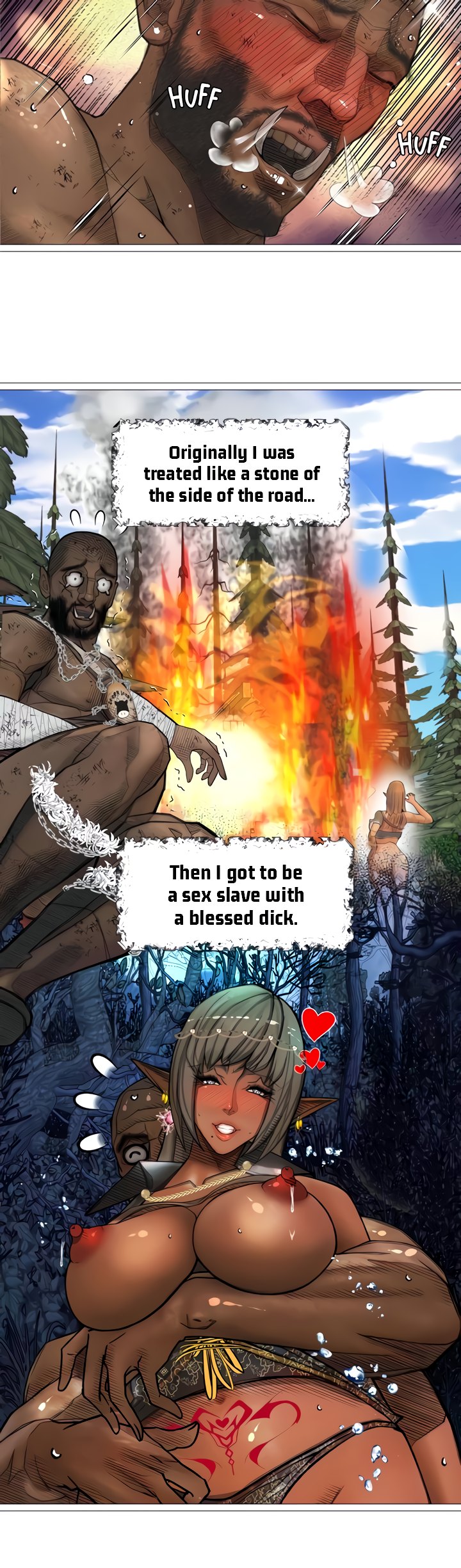 The image 16f39240210ffda276 in the comic The DARK ELF QUEEN And The SLAVE ORC - Chapter 30 - ManhwaXXL.com