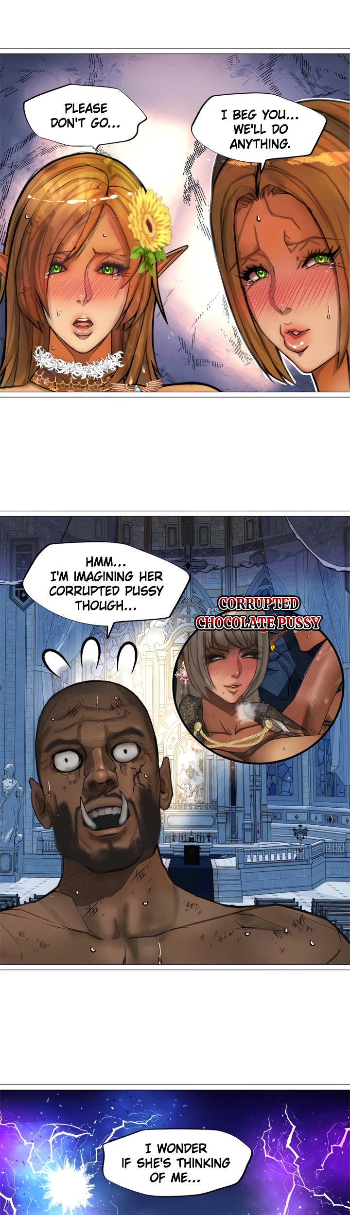 The image 206d51e1fa8b917df3 in the comic The DARK ELF QUEEN And The SLAVE ORC - Chapter 30 - ManhwaXXL.com