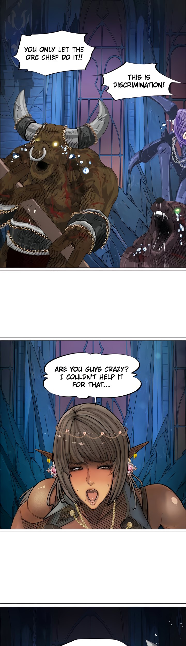 The image 27df323b08760d8e1b in the comic The DARK ELF QUEEN And The SLAVE ORC - Chapter 30 - ManhwaXXL.com